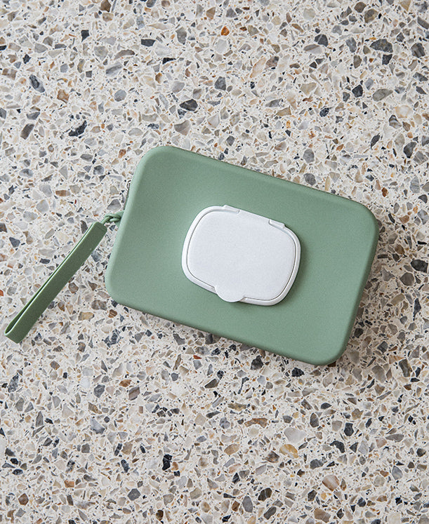 Wipes Pouch and Dispenser Bundle Sage + Sand