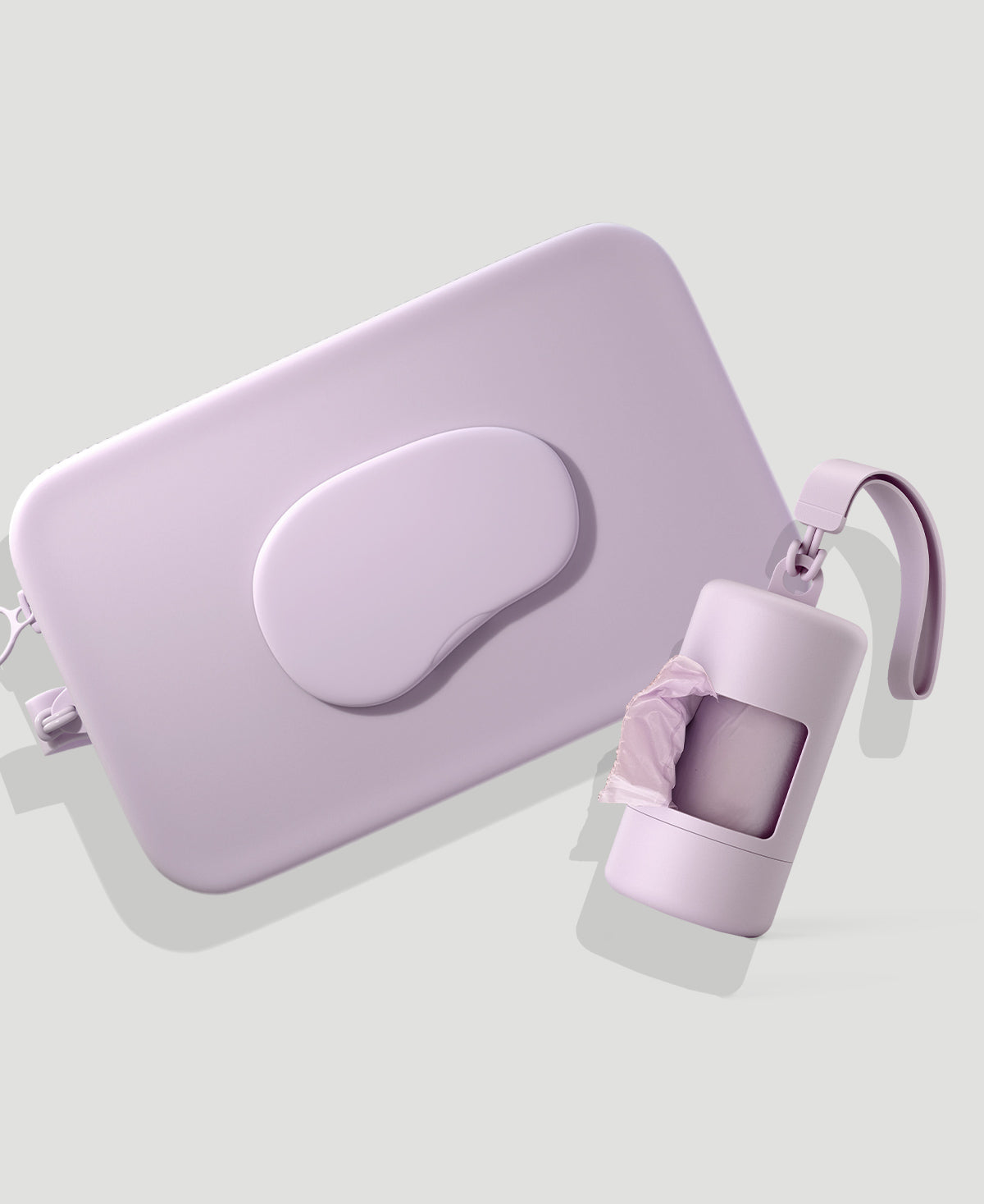 Wipes Pouch and Dispenser Bundle Lilac + Lilac