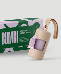 Nappy Bag Dispenser + Bags in Sand