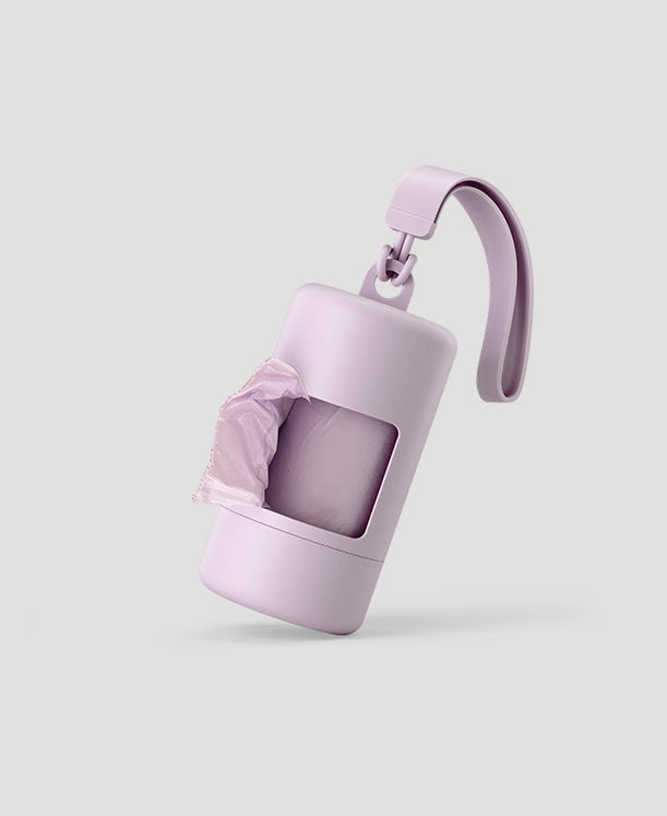 Nappy Bag Dispenser + Bags in Lilac